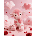 thumbnail image 2 of Pink Highland Cow Plush , Strawberry Highland Cow Stuffed Animal Plush 2026，Pink Cow Plush Toys 9.84 Inch Super Soft and Huggable Stuffed Plush Fall Plush Perfect,Valentine's Day Gifts For Her, 2 of 6