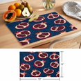 thumbnail image 6 of Red Blue Fruit Placemats Set of 6 Summer Fruits Geometric Art Place Mats Indoor Wipeable Table Mats Washable Cloth Dining Table Placemats for Kitchen Holiday Party Home Decor 13x19 Inch, 6 of 9