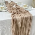 thumbnail image 2 of Tnobhg Table Runner Rustic Tablecloth Soft Washable Non-Fading Hand-dyed Tablecloth Wedding Party Decoration, 2 of 7