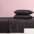 thumbnail image 4 of Betsey Johnson Bouquet Ditsy Black Twin Sheet Set, 4 of 10