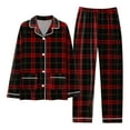 thumbnail image 3 of CONZONE Mens Pajama Sets Casual Men's Pjs Set Plaid Graphic Pajamas Pants 2Pcs Sleepwear Outfit for Men Cozy Fall Winter Homewear Loungewear Sets, 3 of 3