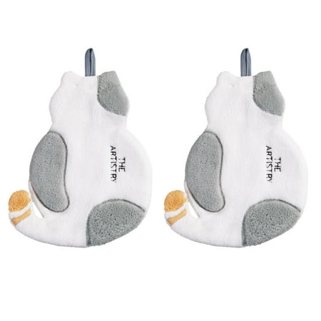 

DOYOUNG Cute for Cat Kids Hand Towel Quick Dry Ultra Soft Washcloth for Home Bathroom Of