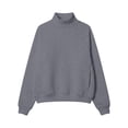 thumbnail image 3 of Maplenight Womens Mock Neck Sweatshirt Raglan Sleeve Loose Fit Oversized Pullover Tops Long Sleeve Warm Sweatshirts with Pocket, 3 of 4