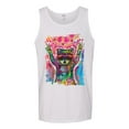 thumbnail image 3 of Dean Russo Cosmic Trash Panda Animal Lover Mens Graphic Tank Top, White, X-Large, 3 of 6