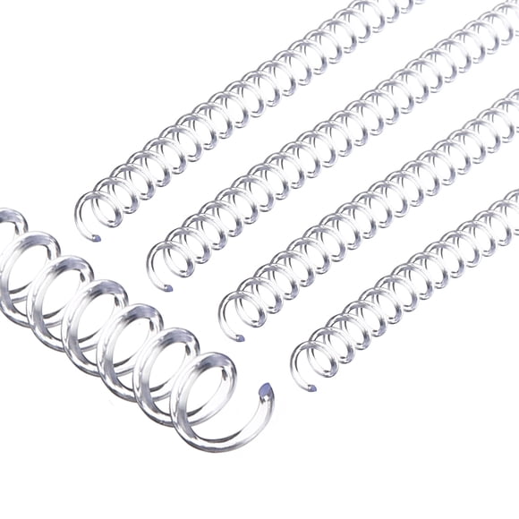 Uxcell Spirales de Liaison en Plastique 8mm(5/16 Pouces), 20 Pcs Spirales de Liaison Capacité de 40 Feuilles, Transparent