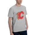 thumbnail image 2 of Calgary Flames Fashion Men'S Short Sleeve T-Shirt Gray X-Large, 2 of 5