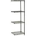 thumbnail image 2 of Nexel 5 Tier Black Epoxy Wire Shelving Add-On Unit, 30"W x 24"D x 86"H, 2 of 4