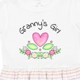 thumbnail image 4 of Inktastic Granny's Girl Heart Flowers Girls Toddler Dress, 4 of 5