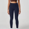 thumbnail image 2 of Womens Workout Leggings No Front Seam High Waist Stretchy Soft Yoga Pants Gym Casual Long Pants L, 2 of 6