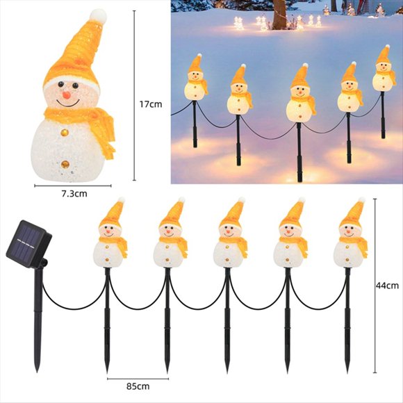 Christmas Decorations Solar Lights Outdoor Garden Decor -Christmas Ornaments Solar Powered Garden Decor D,1 x Christmas Solar Lights set