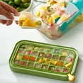 thumbnail image 4 of Ice Cube Tray with Lid and Bin,2 Trays Ice Cube Molds Ice Tray with Cover Storage Container No Spill Stackable Ice Cube Trays Ice  Maker for Cocktails Whisky, 4 of 7