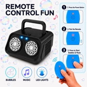 JoyStone Remote Control Bubble Machine for Kids with Music & LED Lights, 20000+ Bubbles/Min… — $19.89 (43% off)