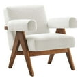thumbnail image 2 of Modway Lyra Boucle Fabric Armchair in Ivory, 2 of 9