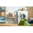thumbnail image 2 of Ahgly Tapis Rond Lavable en Machine Intérieur Transitionnel Vert Olive, 3 Pieds Rond, 2 of 7