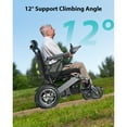 thumbnail image 5 of Nguyen Quach 30mi Reclining Electric Wheelchair with Headrest for Adults Seniors, 330lb Capacity, B, 5 of 9