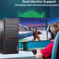 thumbnail image 5 of Restored Lenovo ThinkCentre Tower Desktop Gaming PC Intel Quad Core i5-6th 16GB DDR4 Ram, 1TB SSD 22" LED BTO RGB Keyboard & Mouse, Nvidia GTX 1660s 6gb DDR6, Windows 11 Professional (Refurbished), 5 of 7