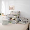 thumbnail image 6 of jejeloiu Gray Watercolor Cat 7-Piece Twin Bedding Sets For Kids,Cute Floral Kitten Bedding Comforter Set For Girl,Reversible, 6 of 7