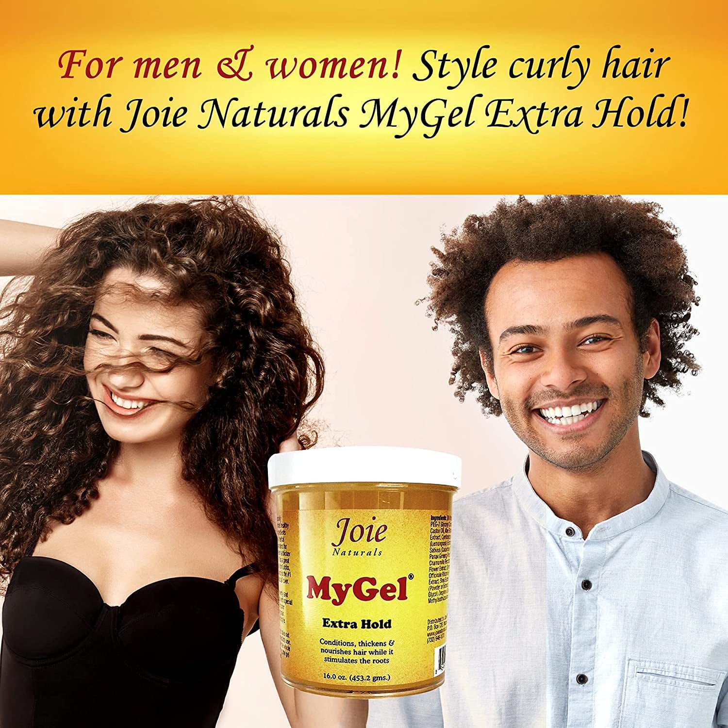 Joie Naturals MyGel Styling Gel Extra Hold 16 oz