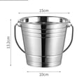 thumbnail image 1 of Stainless Steel Ice Bucket Portable Ice Chiller Cooler with Comfortable Handle, 1 of 8