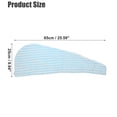 thumbnail image 2 of 3 Pcs Soft Hair Towel Wrap Drying Cap Microfiber for Wet Long Hair Blue White 9.84x25.59 Inch, 2 of 6