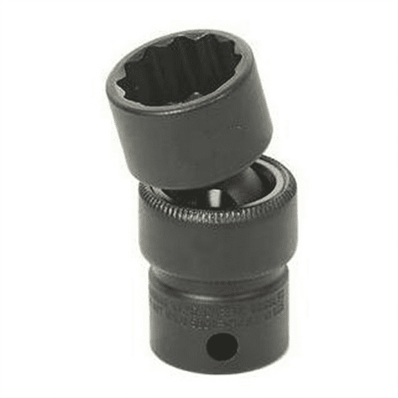 Grey Pneumatic 3/8" Drive x 9/16" Standard Universal- 12 Point Socket - Black