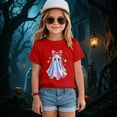 thumbnail image 2 of Staki Halloween Toddler Clothes Girls Halloween Shirts Toddler Short Sleeve Toddler Girls Tee Tops(Brick Red,2-3 Months), 2 of 5