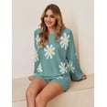 thumbnail image 3 of Ekouaer Knit Pajamas Set for Women Lounge Wear Sets Long Sleeve Sweatsuit Matching 2 Piece Outfits Casual Sweater Sets, 3 of 6