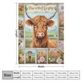 thumbnail image 4 of HENGT Highland Cow Print Blanket and Throws Cute Farm Animal Cow Gifts Throw Blankets Soft Cozy Plush Warm Bedding Blanket for Girls Kids Adults Couch Travel, 4 of 6