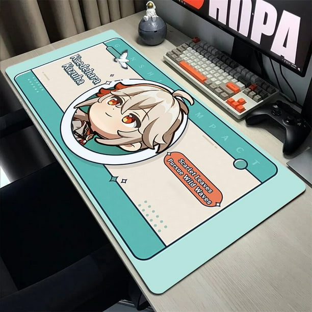 Genshin-alfombrilla de ratón de impacto para ordenador de mesa, alfombrillas de ratón para teclado de juegos, alfombrilla de ratón grande, Overlock, XXL LIUWENJING unisex