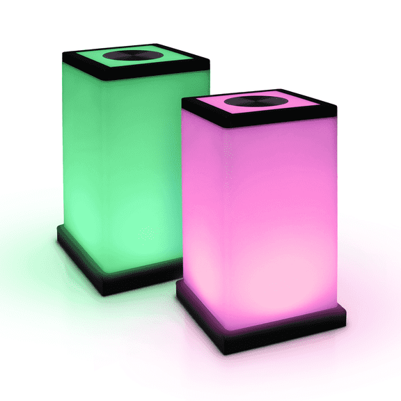 Friendship Lamp® Modern Design - Best Friend Lamps Wi-Fi Touch Lamp LED Light for Long-Distance, Connection, Relationship, Friendship, Gift, Over 200 Colors, App Setup - Set Of 2