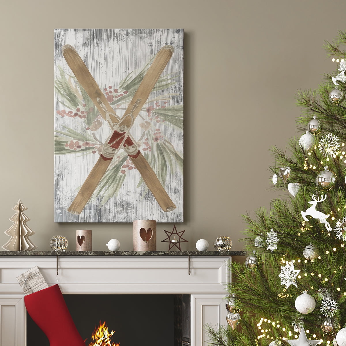 Pinecone Lodge Collection B- Gallery Wrapped Canvas