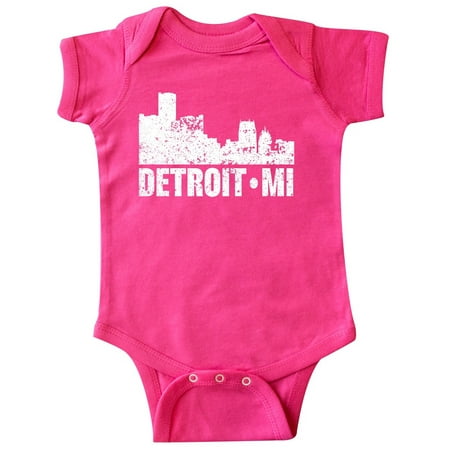 

Inktastic Detroit Skyline Grunge Gift Baby Boy or Baby Girl Bodysuit