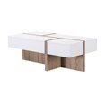 thumbnail image 3 of Furniture of America Table Basse de Rangement en Bois Moderne Needham en Blanc, 3 of 6