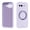 Purple, variant on Luxury Magnetic Silicone + Microfiber Lining Case for Google Pixel 10a, Compatible with MagSafe, Ultra Slim Rotating Ring Stand Protective Cover for Google Pixel 10a, Beige