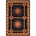 thumbnail image 2 of Safavieh Easy Care Marcus Floral Area Rug, Black/Yellow, 3' x 5', 2 of 8
