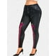 thumbnail image 2 of Talla grande 3D Impresión de encaje 3D Jeggings Rosegal Leggings de talla grande, 2 of 5
