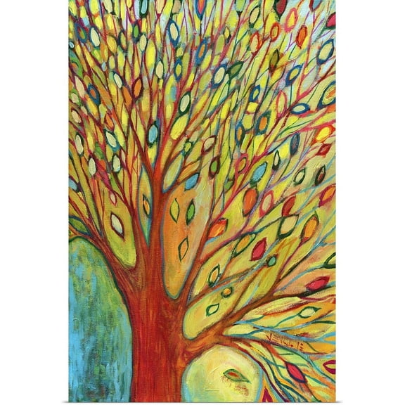 Great BIG Canvas | "Rainbow Tree In Autumn" Art Print - 20x30