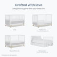thumbnail image 5 of Dream On Me Hygge 5-in-1 Convertible Crib, Vintage White Oak, 5 of 9