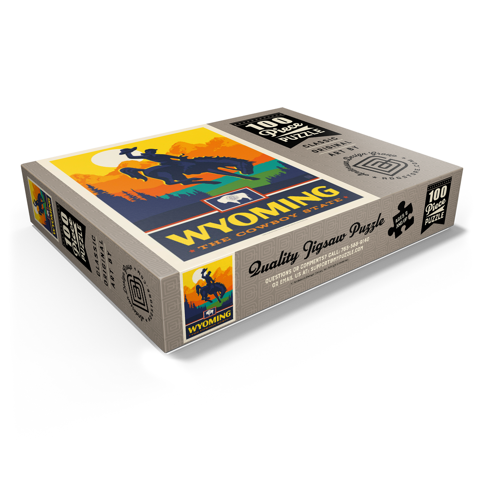 MyPuzzle South Carolina 100 Piece Jigsaw Puzzle - Premium Palmetto State Design For Adults