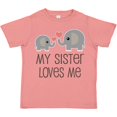 thumbnail image 3 of Inktastic My Sister Loves Me Boys or Girls Toddler T-Shirt, 3 of 5