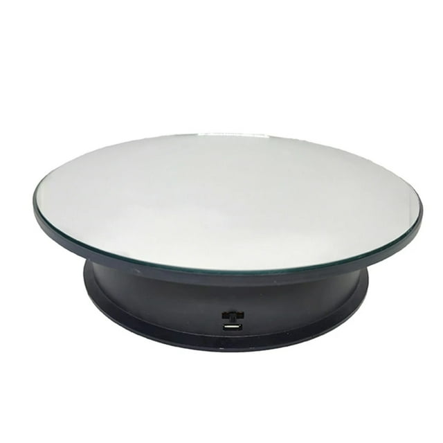 2 Speeds Electric Turntable Display Stand Noiseless Rotating Table Watch Jewelry ,Quiet and Smooth