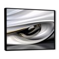 thumbnail image 2 of Designart Abstract Modern Waves framed wall art decor, Waves framed wall art, Endless Ripples in Gold and White , Gold Modern black framed wall art, 20x12 inches black frame, 2 of 5
