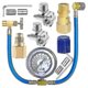 thumbnail image 1 of Refrigerator Freon Recharge Hose With Gauge Kit R134a R12 R22,with Bpv31 Piercing Tap Valve,for A/c, 1 of 5