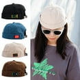 thumbnail image 3 of Vintage Mens Beanie Corduroy Docker Brimless Hat Unisex Cuff Cap Harbour B S0P6, 3 of 9