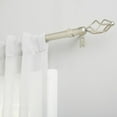 thumbnail image 2 of Exclusive Home Lancelot 1" Window Curtain Rod and Finial Set, Adjustable 66"-120", Matte Nickel, 2 of 8