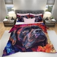 thumbnail image 3 of 3 Pieces Duvet Cover Set Mastiff Christmas Dog 3D Print Bedding 1 Duvet Cover 2 Pillowcases Natural Animals Comforter Sets Soft Breathable for Boys Girls Children hYlKo4, 3 of 6