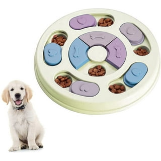 Heiheiup Square Dog Puzzle Toy Dogs Brain Stimulation Mentally Stimulating  Toys Puppy Train Food Dispenser Interactive Game For Training Chewer Small