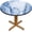 Blue Marble, variant on 4th of July Round Fitted Tablecloth with Elastic Red White and Blue Star Strips Independence Day Tablecloths American Flag Table Cover for Kitchen Dinner Memorial Day Party Fits Tables up to 36"- 44"