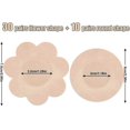 thumbnail image 3 of Nipple Covers Disposable Nipple Pasties Breast Petals Comfortable Invisible Satin Self-adhesive Nipple Stickers40pcs- Nude, 3 of 5