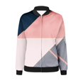 thumbnail image 4 of Jamicy Lightweight Jacket Women Bomber Jacket for Women Lightweight Zip Up Long Sleeve Casual Jacket Trendy Patchwork Color Block Sport Outerwear, 4 of 5